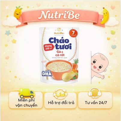 Cháo ăn dặm cho bé – Giải pháp dinh dưỡng an toàn từ Nutribe 1