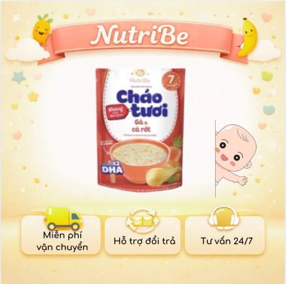 Cháo gà & cà rốt