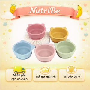 Chén bát ăn dặm có đế chống trượt- Nutribe